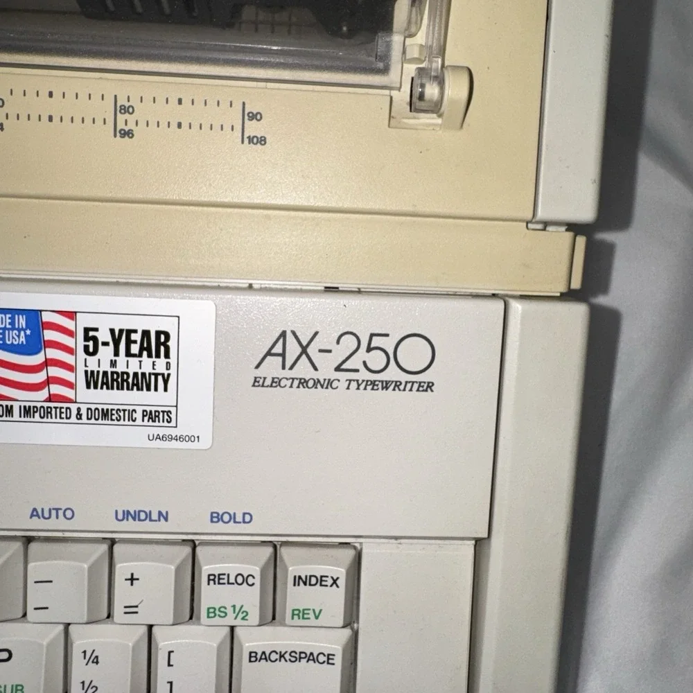 Brother AX-250 Correctronic Electronic Typewriter Tested Works